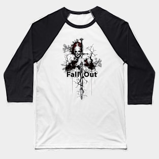 FallOut,Nuclear Explosion Graphic T-Shirt 8502 Baseball T-Shirt